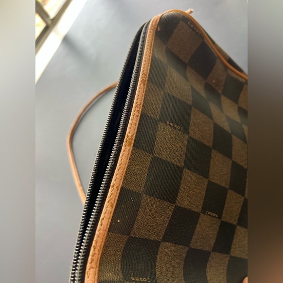 Fendi Vintage Checkered print Handbag, New Photos! - Picture 5 of 16
